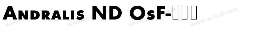 Andralis ND OsF字体转换